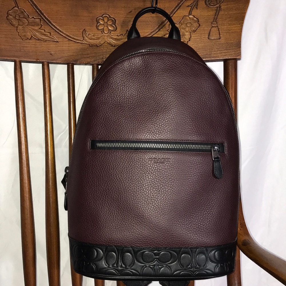 FINAL MARKDOWN Classic Coach Leather Backpack